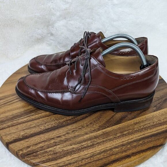 Johnston And Murphy Sheepskin Signature Series Brown Wine Mens Shoes Size 11 - Picture 4 of 11